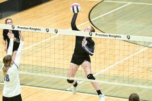 Improving Knights use strong serving to sweep Grafton